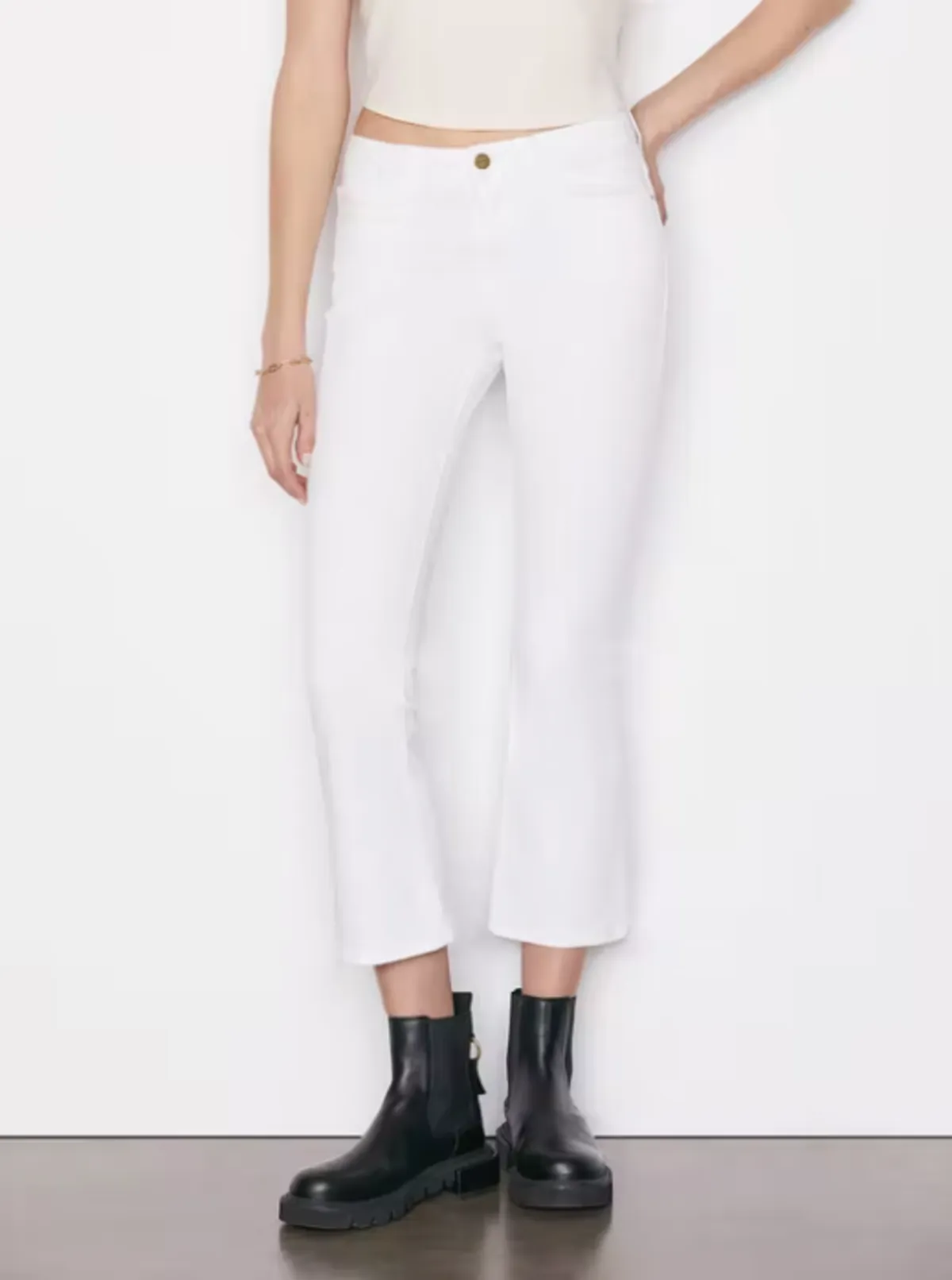 Le Crop Mini Boot - Blanc