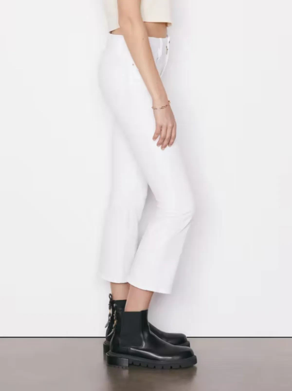 Le Crop Mini Boot - Blanc