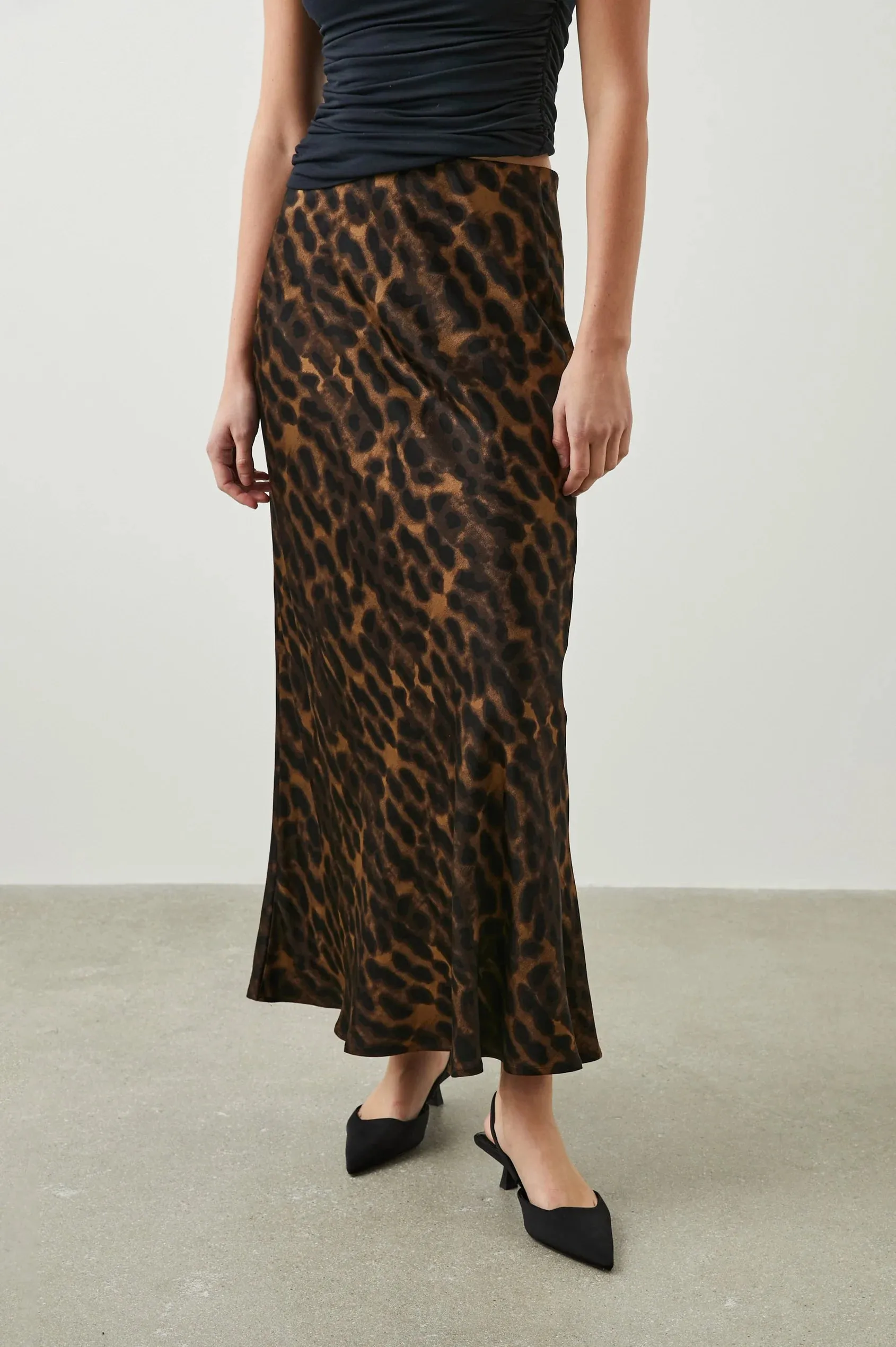 Leia Skirt Umber Leopard