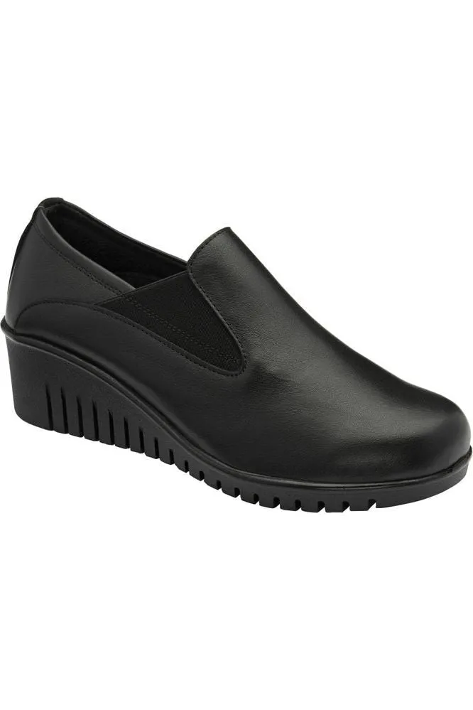 Lotus Delmar Ladies shoes in Black Leather