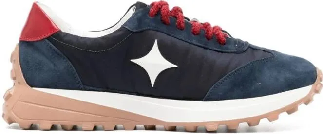 Madison.Maison Star suede-trimmed sneakers Blue