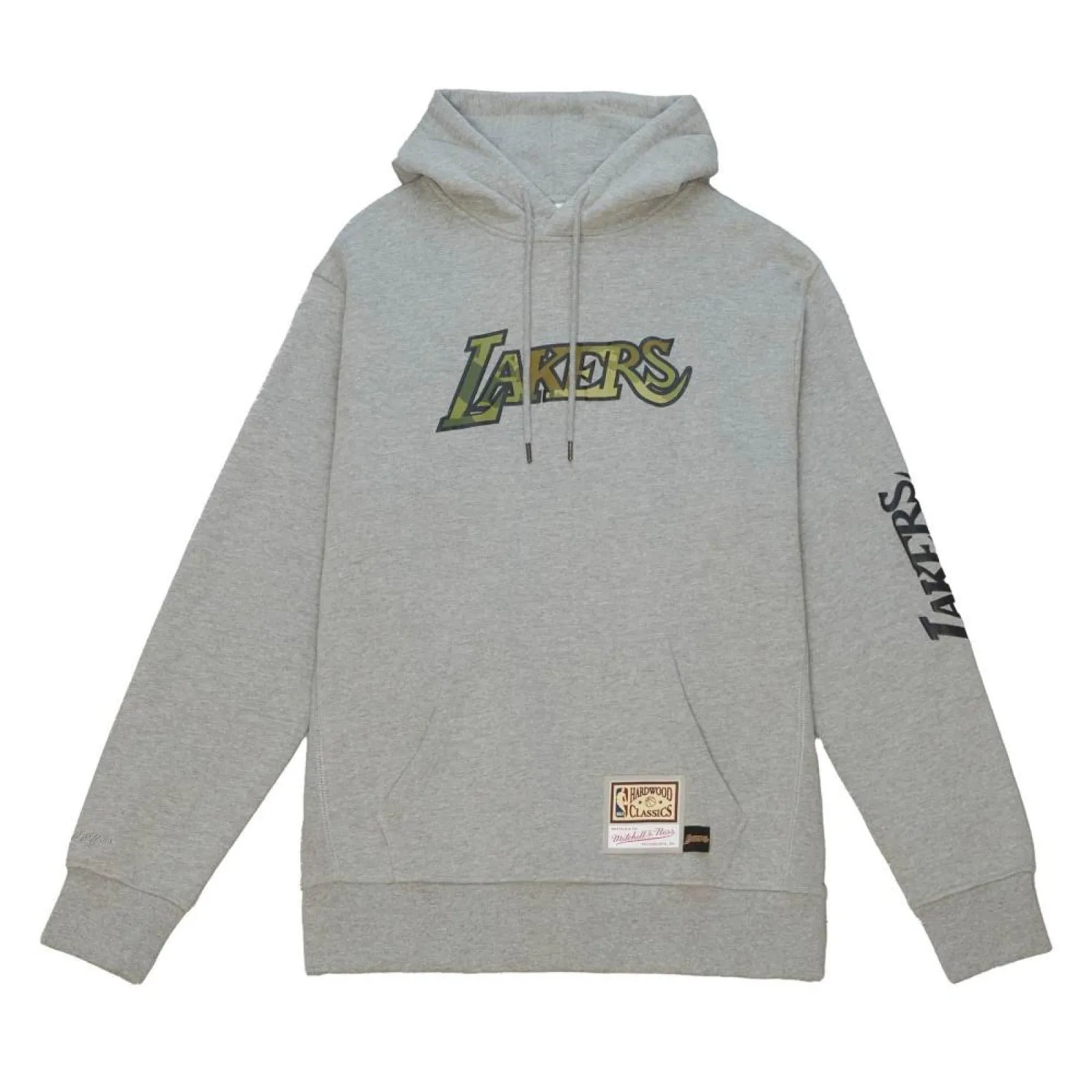 M&N NBA Los Angeles Lakers Green Camo Hoodie ''Grey''