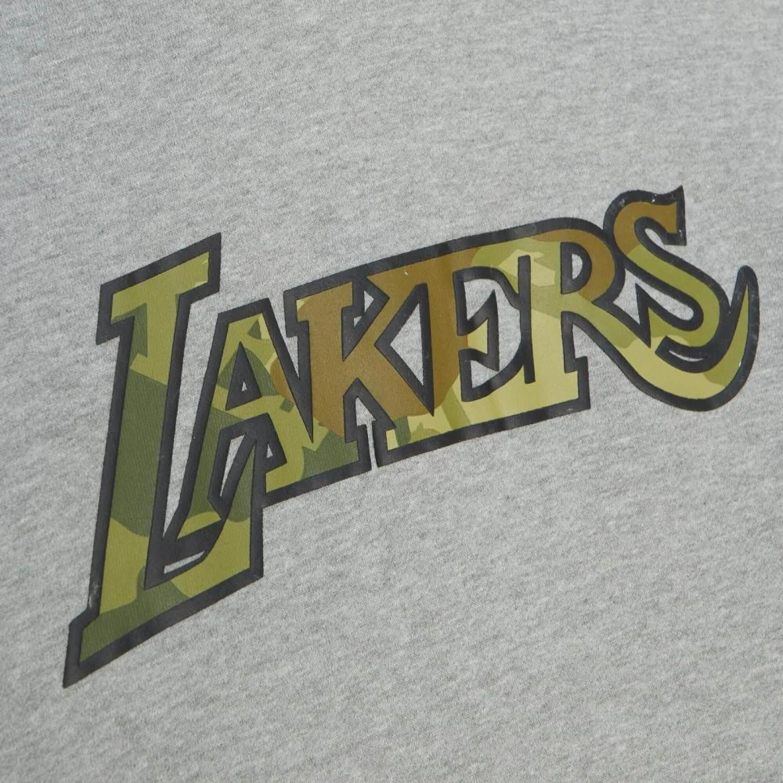 M&N NBA Los Angeles Lakers Green Camo Hoodie ''Grey''