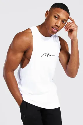 Man Signature Racer Back Tank