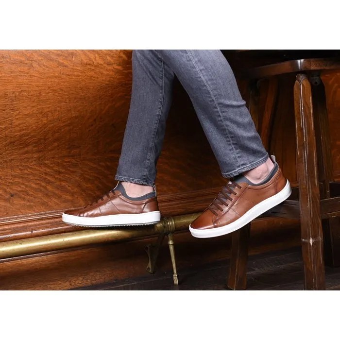 Martin DIngman Cameron Sheep Skin Leather Sneakers in Whiskey