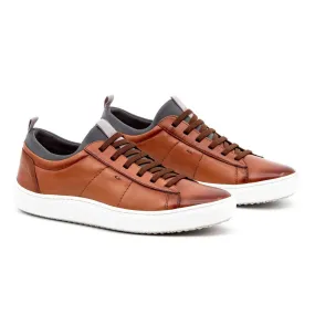 Martin DIngman Cameron Sheep Skin Leather Sneakers in Whiskey