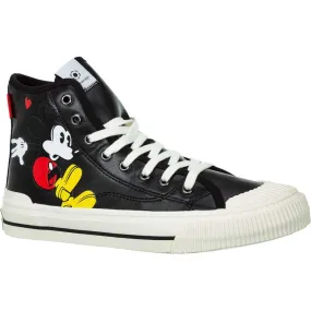 Master of Arts Mickey Graphic High Top Sneakers, Black