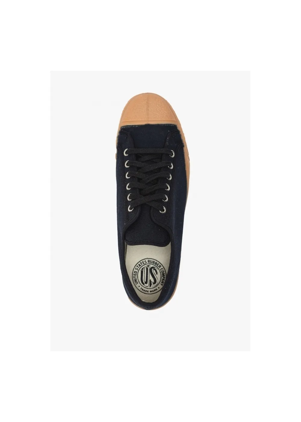 Men’s Military Gum Sole Black Low-Top Trainers