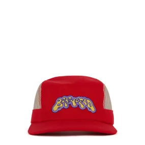 MESH PANEL CAMP HAT RED | Bodega