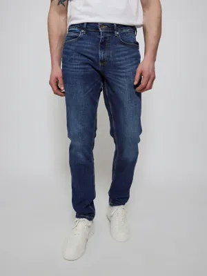 Mid Wash Freefit Slim Jeans With Stretch | Men | George at ASDA