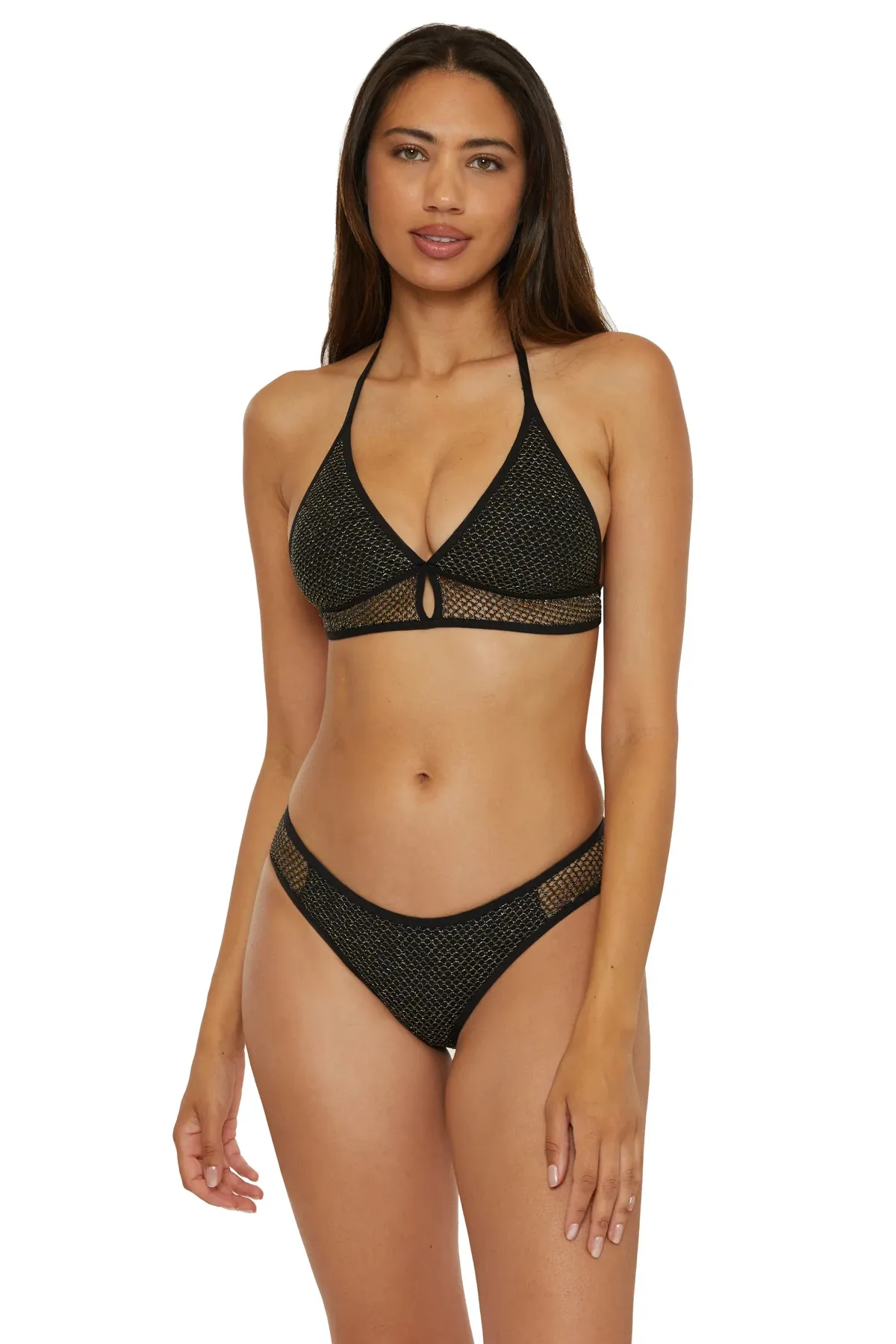 Mira Banded Halter Bikini Top