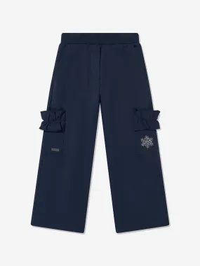 Monnalisa Girls Cargo Joggers in Blue