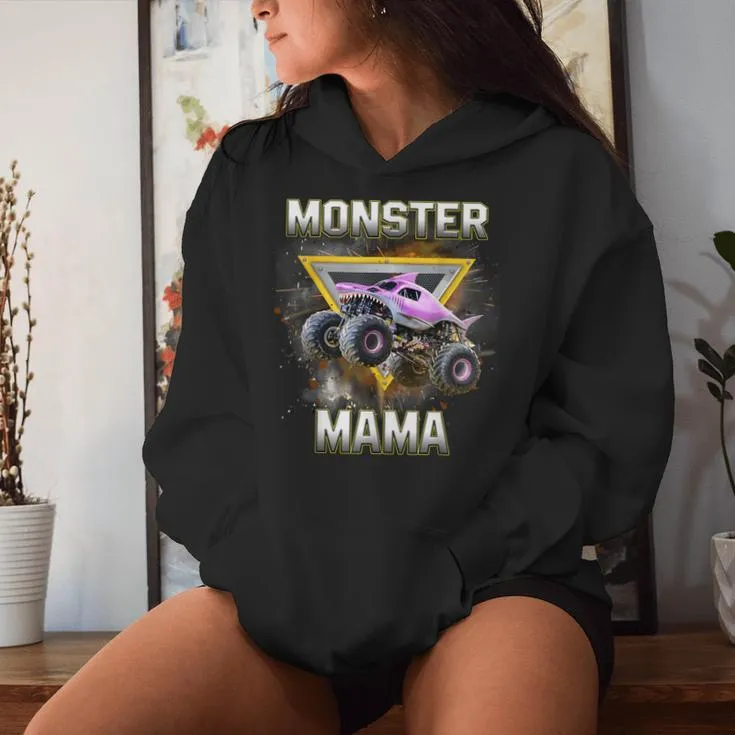 Monster Truck Mama Monster Truck Are My Jam Truck Lovers Women Hoodie