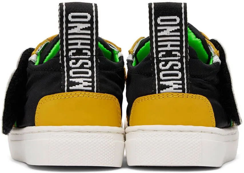 Moschino Baby Yellow & Black Teddy Sneakers