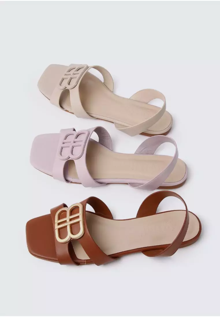 My Ballerine My Ballerine Berenice Comfy Sandals In Brown