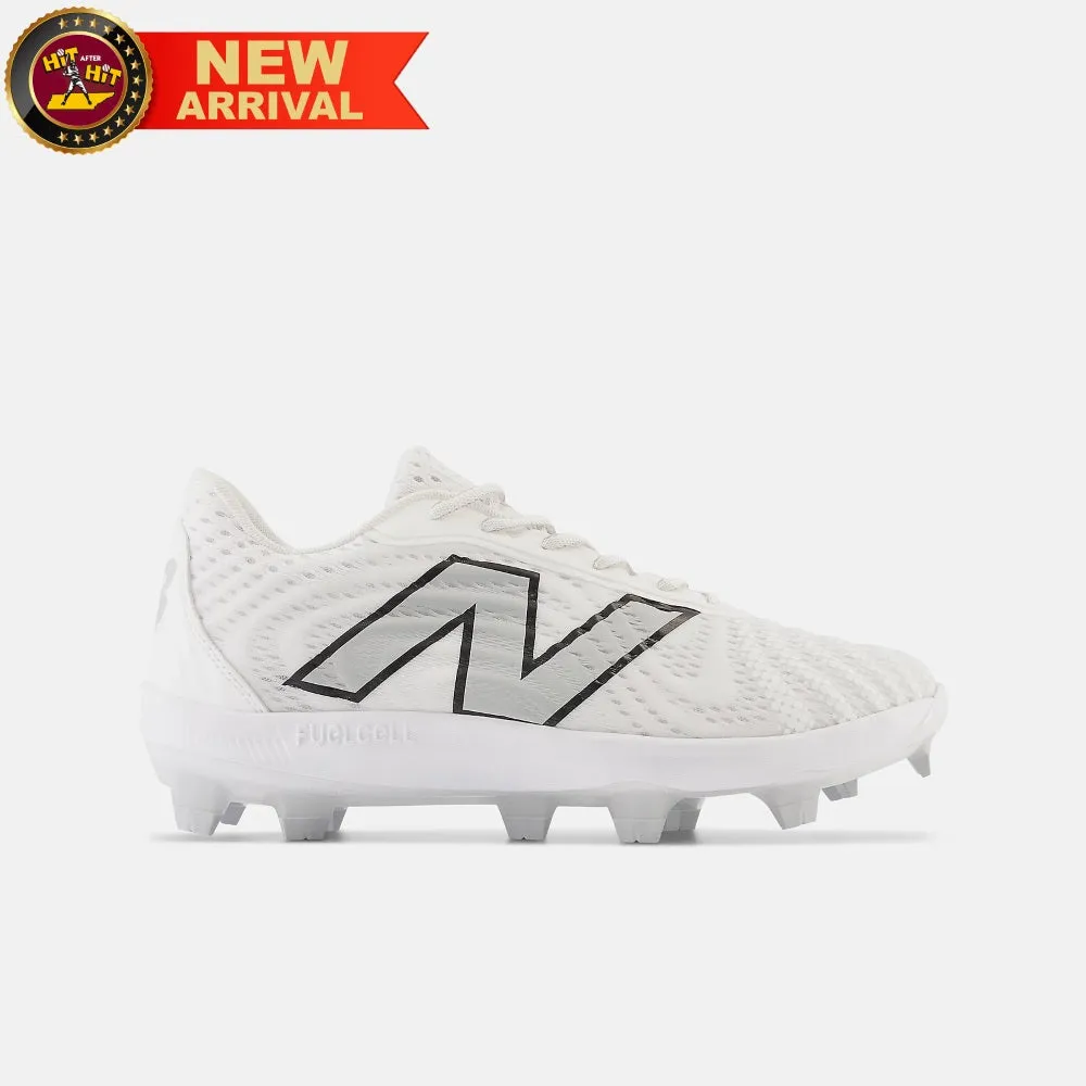 New Balance White PL4040W7 Molded Cleats