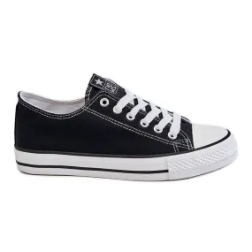 News Ecoma Women's Classic Sneakers Black &amp; White