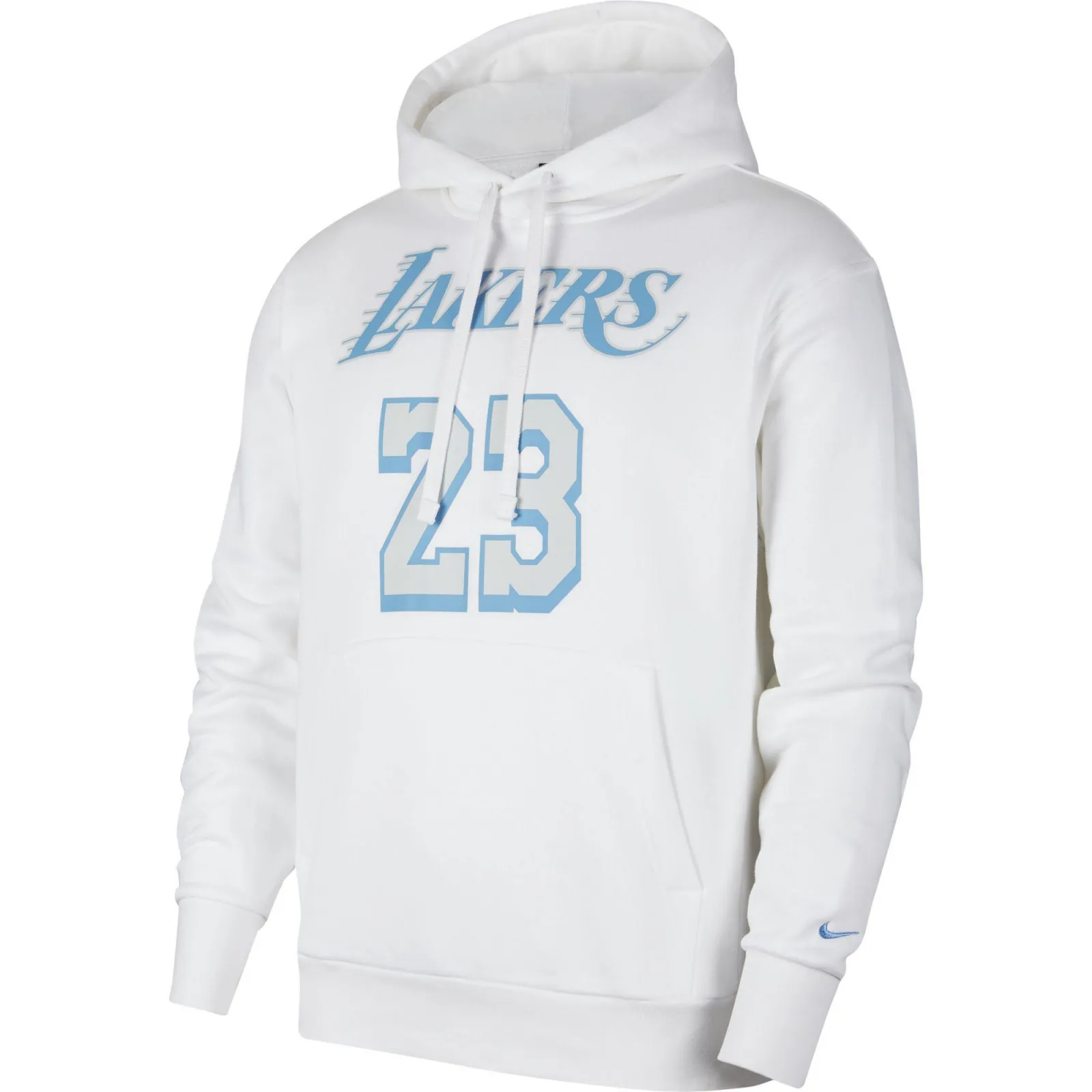 Nike NBA City Edition Logo Los Angeles Lakers LeBron James Hoodie ''White''