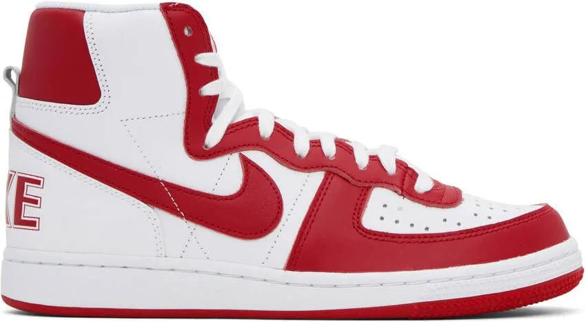 Nike Red & White Terminator Sneakers