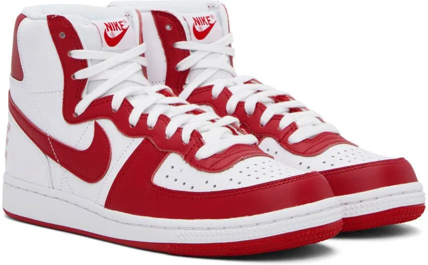 Nike Red & White Terminator Sneakers