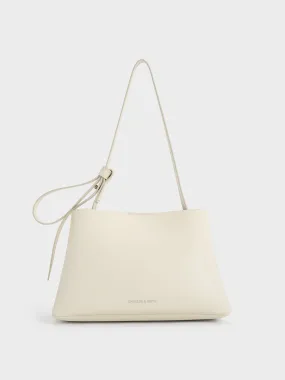 Odella Trapeze Bucket Bag - Cream