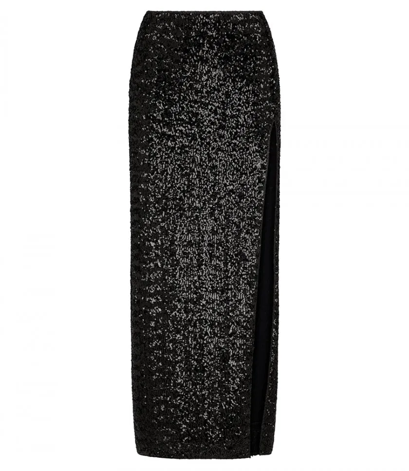 OSEREEPAILLETTES LONG SKIRT