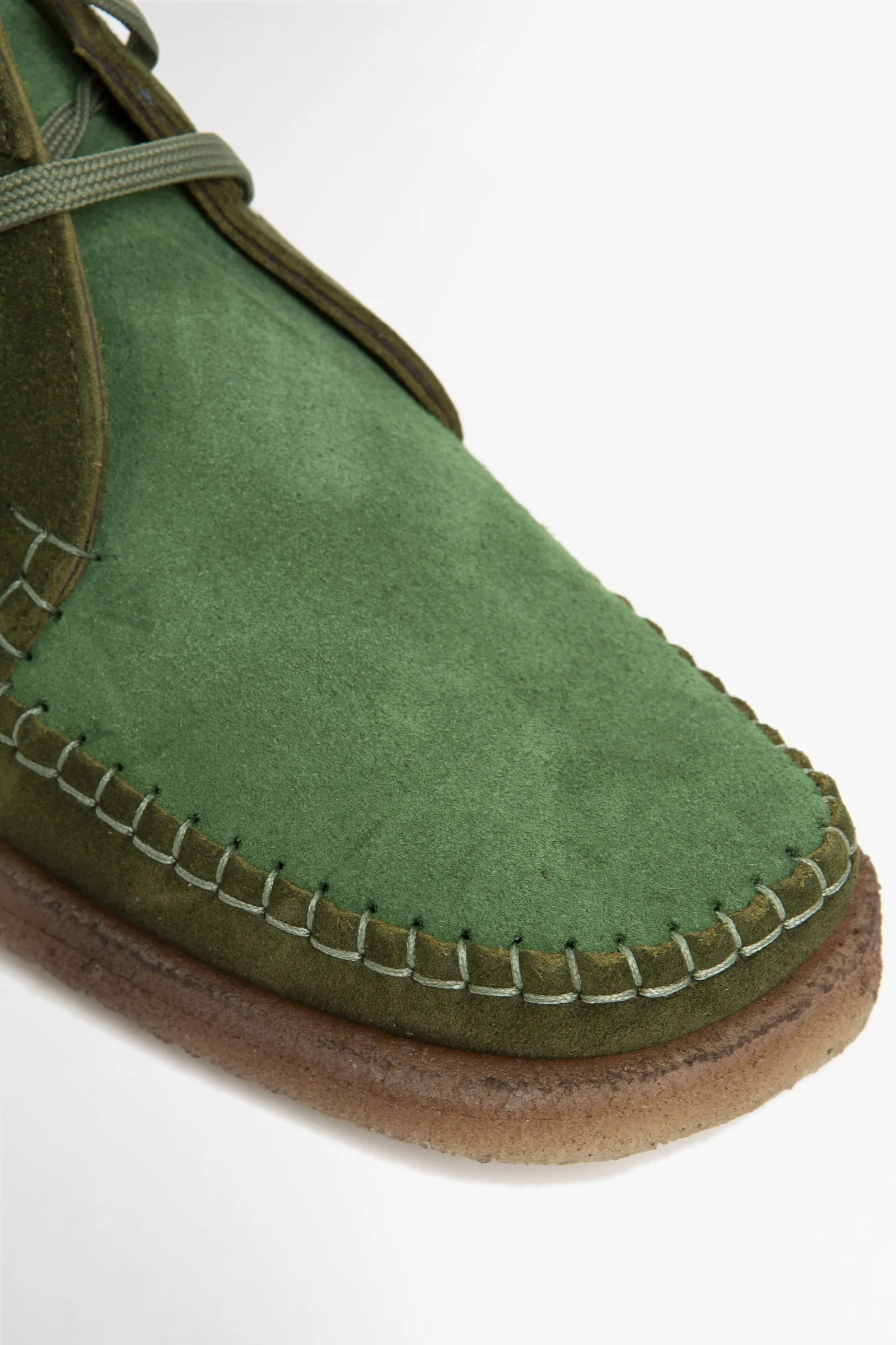 Padmore & Barnes Willow Boot Suede Green