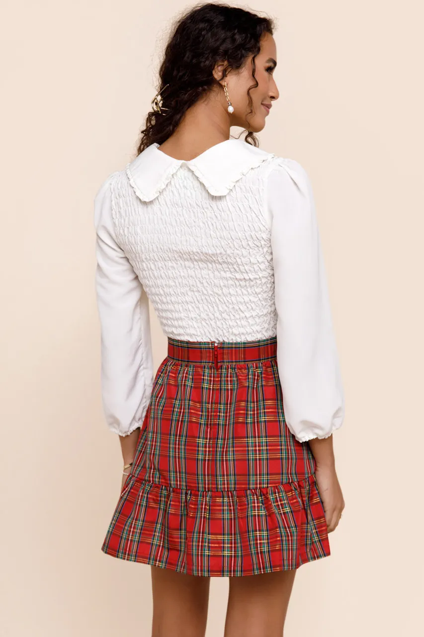 Paige Plaid Flippy Skirt