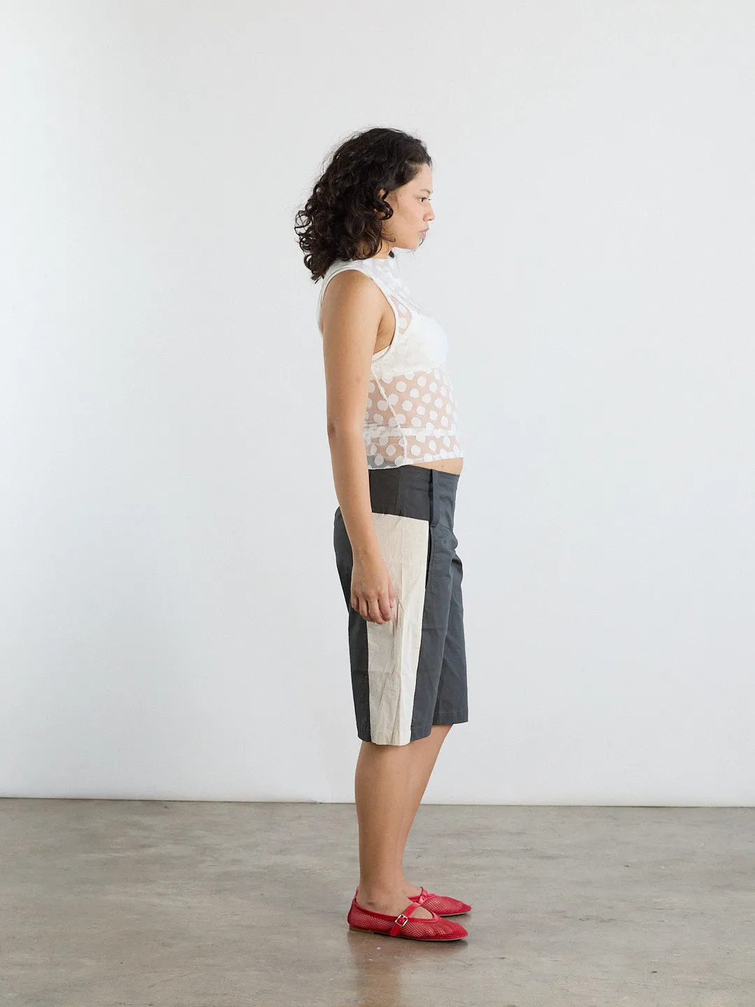 Paneles Short - Charcoal Stripe