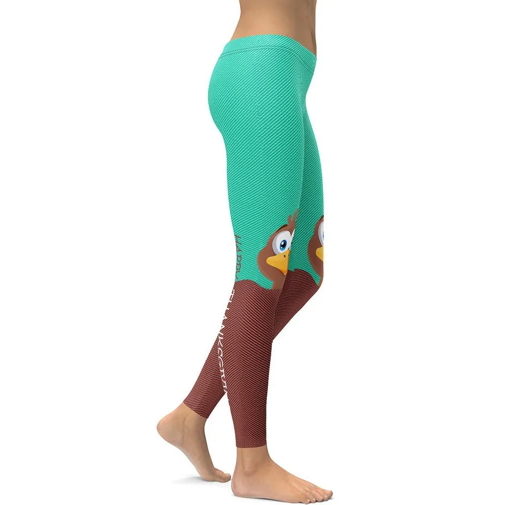 Peeking Turkey Leggings