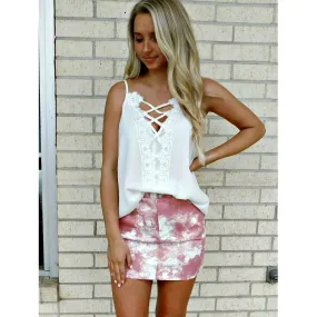 Pink Splash Skirt