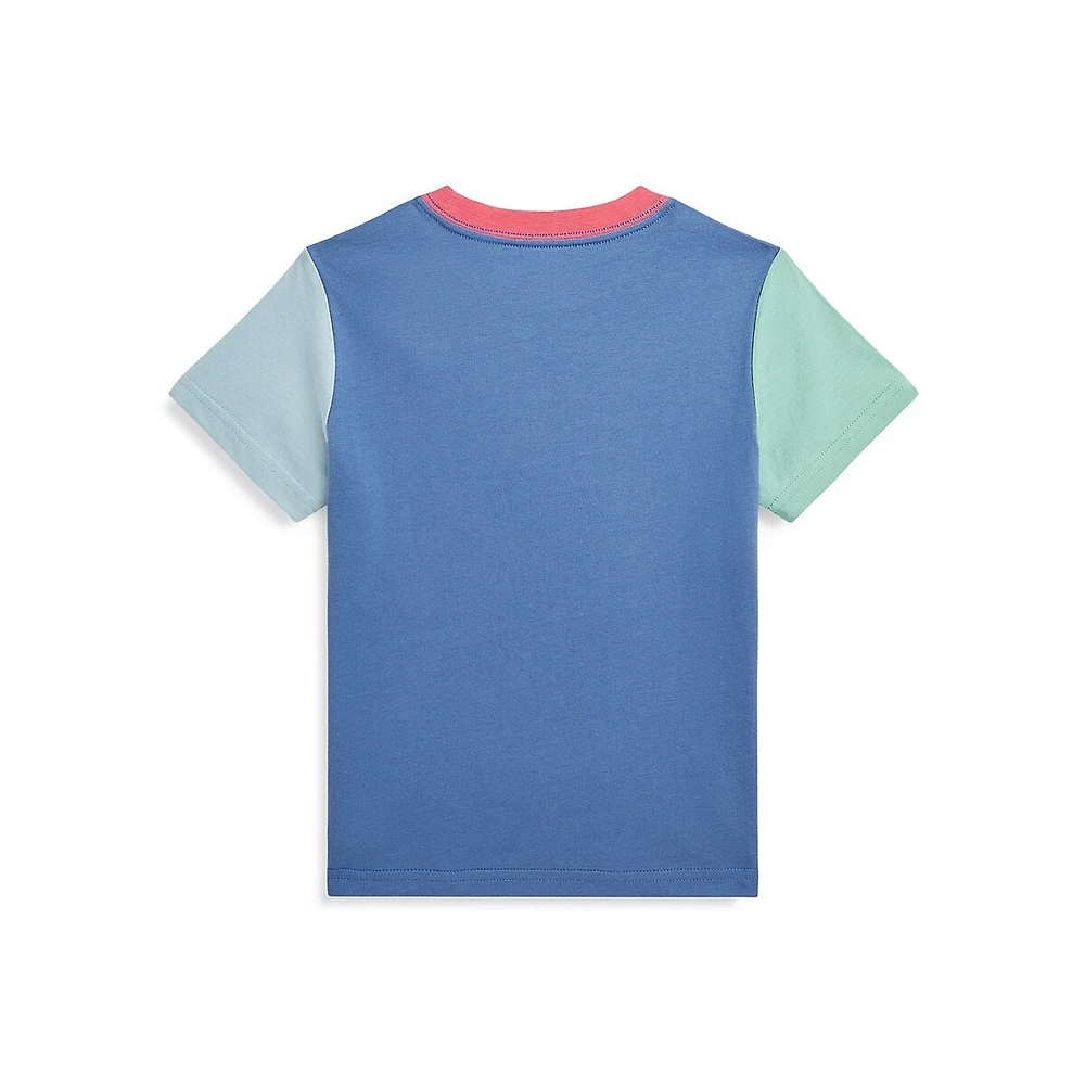 Polo Ralph Lauren Little Boy's Polo Bear Colourblocked Cotton T-Shirt