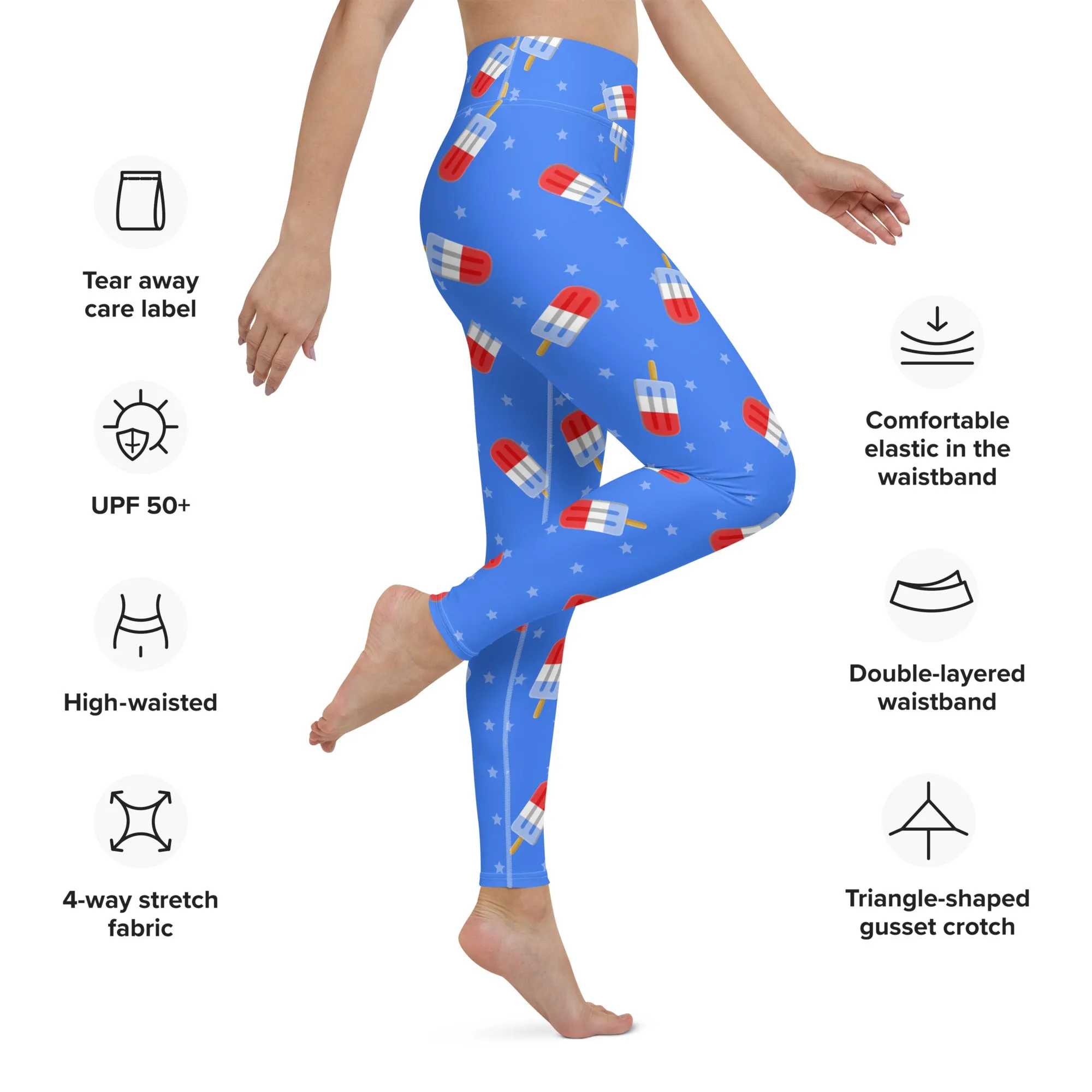 Popsicle Pattern Yoga Leggings