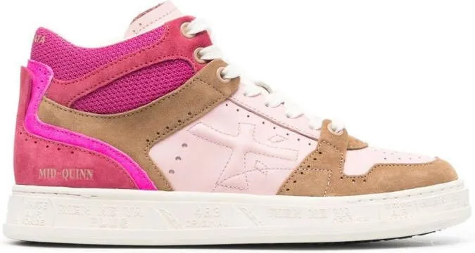 Premiata Quinn high-top sneakers Pink