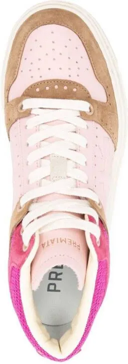 Premiata Quinn high-top sneakers Pink