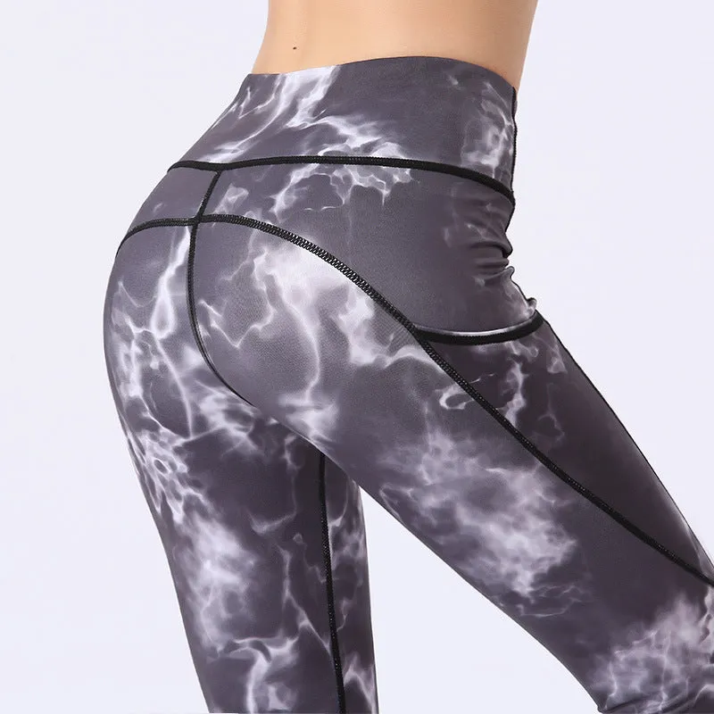 Printed pocket leggings