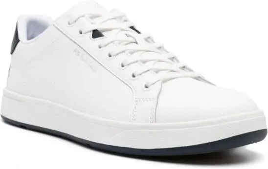 PS Paul Smith Albany zebra-print leather sneakers White