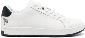 PS Paul Smith Albany zebra-print leather sneakers White