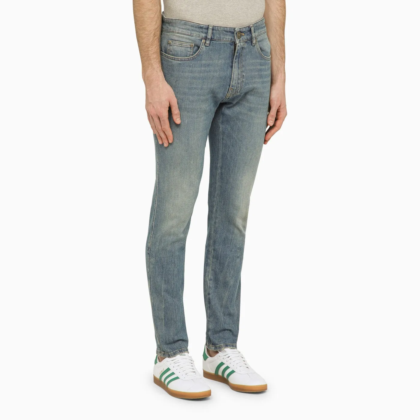 Pt Torino Denim    Pt Torino Denim Light Blue Rock Slim Jeans