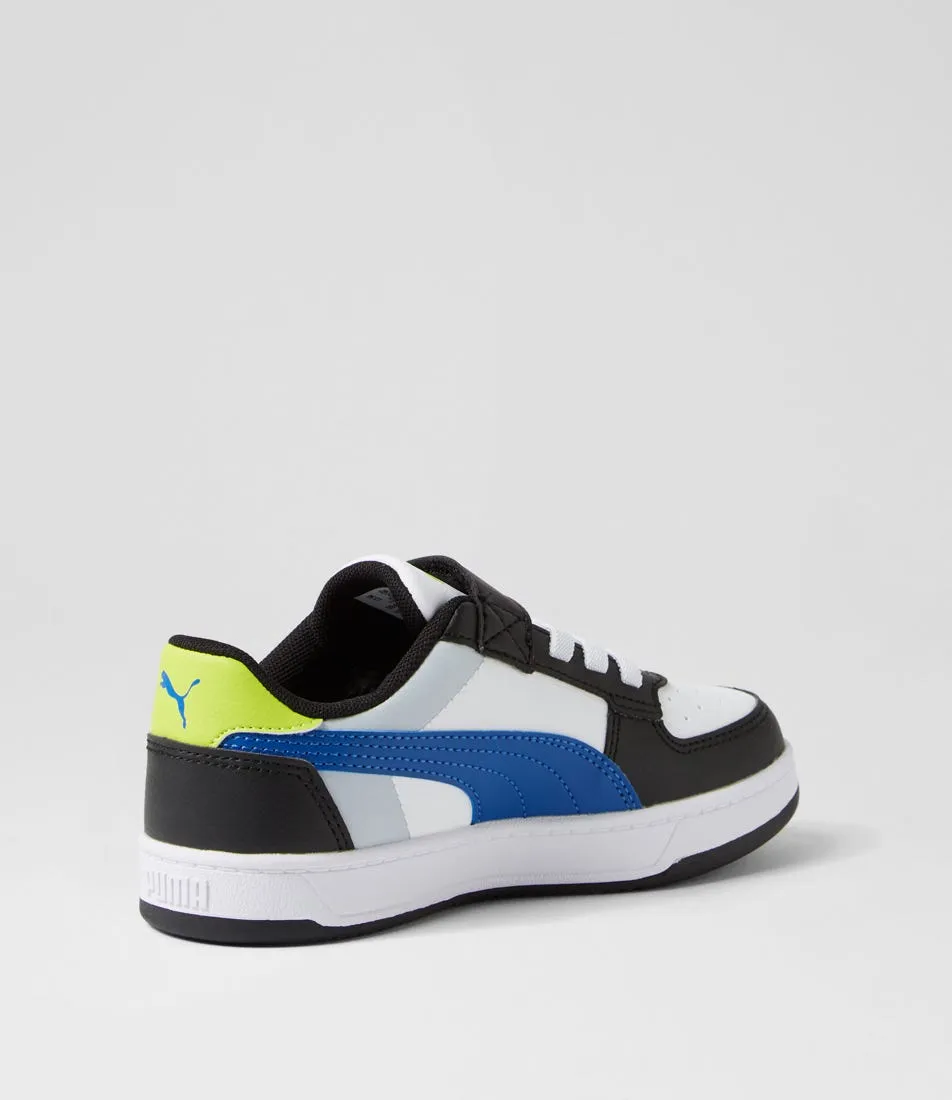 PUMA Caven 2 Block Jnr Cobalt Gray Fog Lime Sneakers