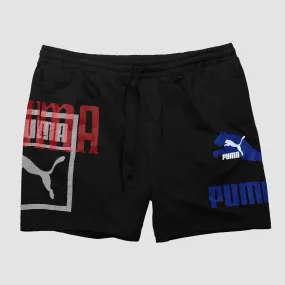 PUMA - Men - Logo Power 8 Short - Black