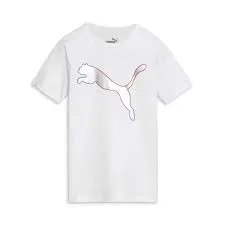 Puma Power Pack Jersey Kid's SS Graphic Tee Puma White PFA23V9T 07272