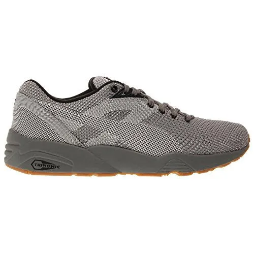 Puma R698 Knit Mesh v2 Men Round Toe Canvas Gray Sneakers-puma