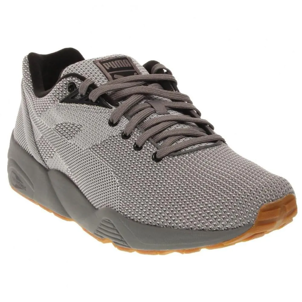 Puma R698 Knit Mesh v2 Men Round Toe Canvas Gray Sneakers-puma