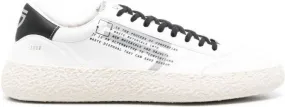 Puraai low-top panelled sneakers White