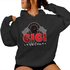 Race Car Racing Family Gigi Pit Crew Birthday Party Women Hoodie