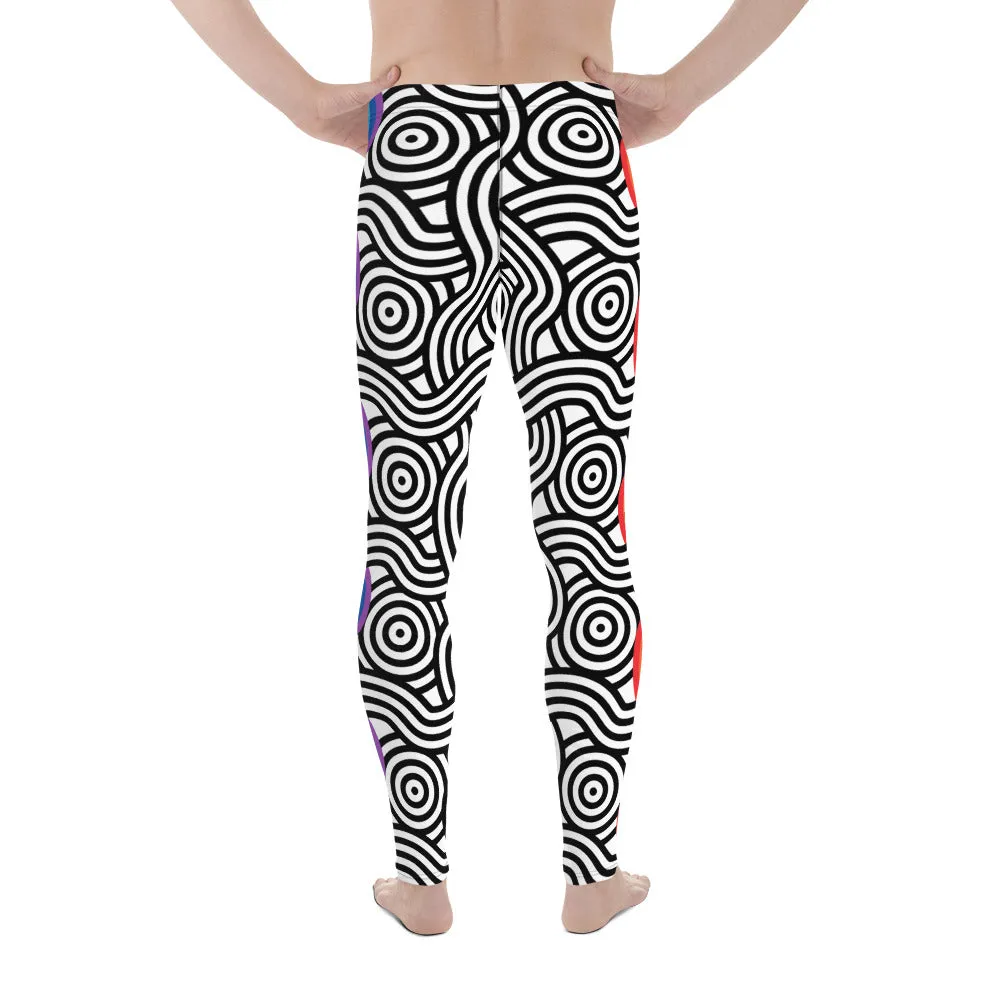 Rainbow Lines Men's Leggings