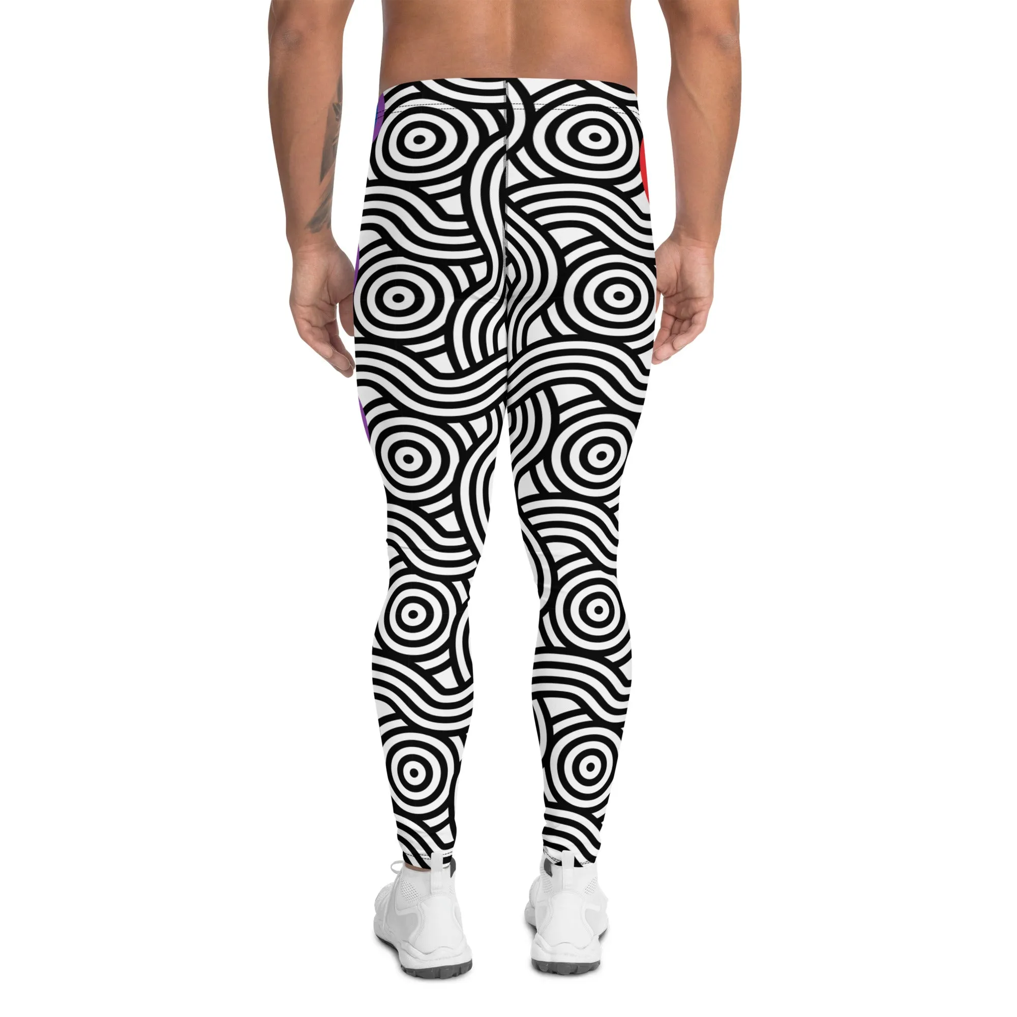 Rainbow Lines Men's Leggings