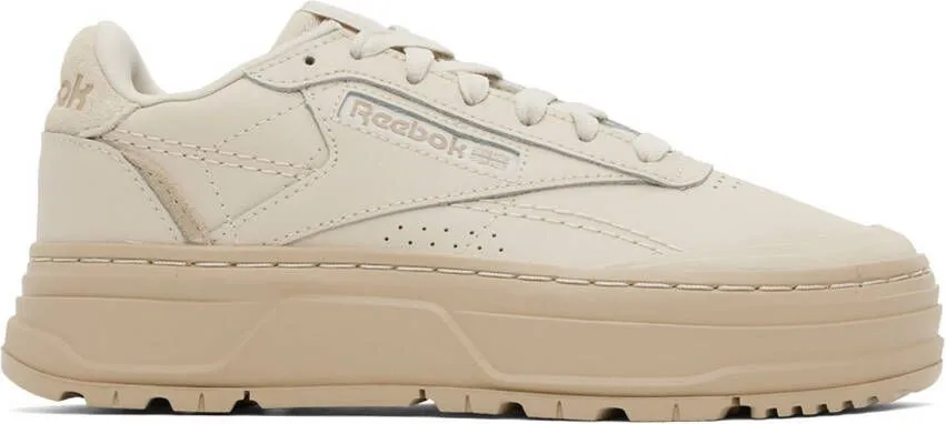 Reebok Classics Beige Club C Double Geo Sneakers