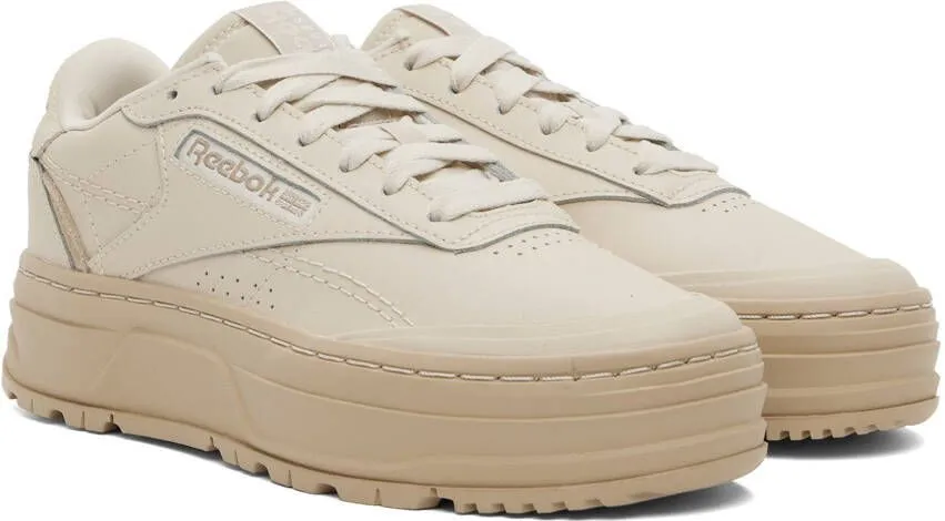 Reebok Classics Beige Club C Double Geo Sneakers